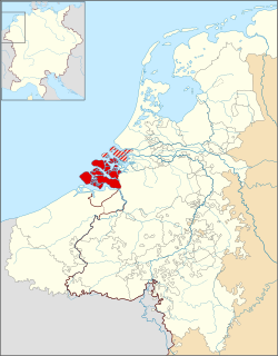 The County of Zeeland around 1350.