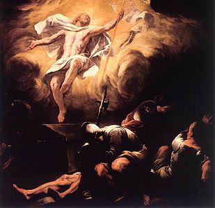 Resurrection, by Luca Giordano, after 1665