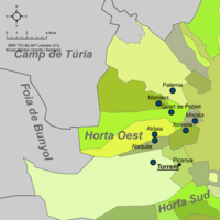 Municipalities of Horta Oest