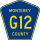 County Road G12 marker