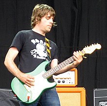 Paul Banks performing with Shed Seven at the V Festival, Weston Park, 2008