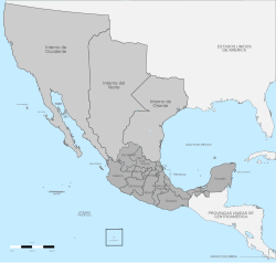 Provisional territorial organization of Mexico