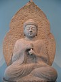 Seated Vairocana, 9th century. Stone. National Museum of Korea.