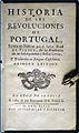 A Portuguese 1747 edition of Vertot's History of the Revolutions in Portugal