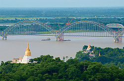 The Yadanabon Bridge on the Irrawaddy