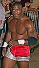 Shelton Benjamin at a house show in Kitchener, Ontario, Canada