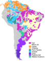 Image 17The major indigenous language families of much of present-day South America and Panama (from Indigenous peoples of the Americas)
