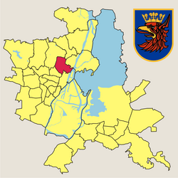 Location of Żelechowa within Szczecin
