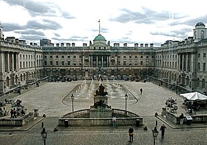 The courtyard of Somerset House from the North Wing entrance (September 2007)