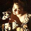 Joseph Wright of Derby, Two Girls Dressing a Kitten by Candlelight, c. 1768-70