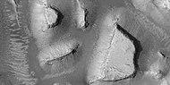 Mesas, as seen by HiRISE under HiWish program Note: this is an enlargement of a previous image.
