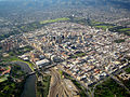 Aerial view of the Adelaide city centre looking south-east, 2005.