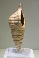 Alabaster triton shell-shaped rhyton, Knossos, 1650-1550 BC, AMH