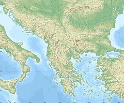 Location of the reservoir in Albania.