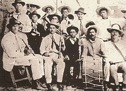 Old photo of male musicians