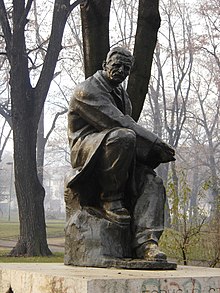 Stanković's statue in Vranje