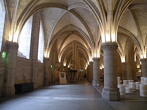 The Conciergerie; the Hall of the Men-at-Arms (early 14th century)