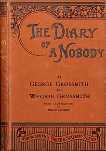 Book marked in England "The Diary of a Nobody by George Grossmith and Weedon Grossmith"