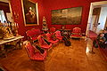 Red Salon; the portrait on the wall is of the Esterházy prince Paul Anton II