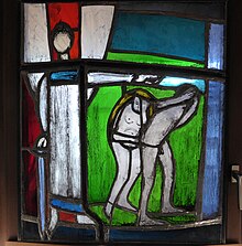 Fridolinsheim, Birsfelden. Glasmalerei von Georg Matt (1918–1998)