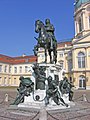 Equestrian statue of the Great Elector in the Cour d'honneur of Charlottenburg Palace Berlin