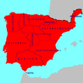 Image 43Visigothic Hispania and its regional divisions in 700, prior to the Muslim conquest (from History of Spain)
