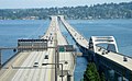Image 4Floating bridges on Lake Washington. These are among the largest of their kind in the world. (from Washington (state))