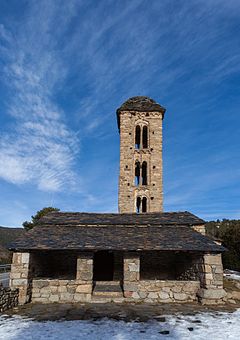 The Romanesque church of Sant Miquel d'Engolasters