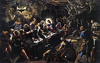 Tintoretto, Last Supper, 1592–94, showing the Communion of the Apostles