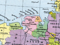 County of East Frisia in 1500