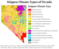Image 20Köppen climate types of Nevada, using 1991-2020 climate normals. (from Nevada)
