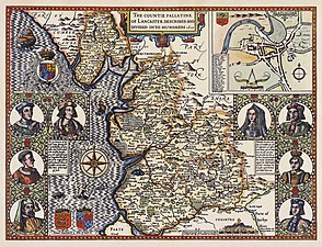 The Countie Pallatine of Lancaster described and divided into hundreds, 1610