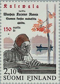 1985 Finnish postage stamp depicting Paraske