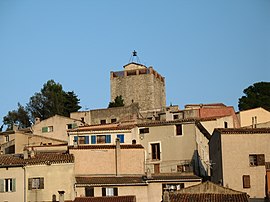 The village tower of Le Revest-les-Eaux