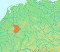 Location of the Eifel