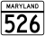Maryland Route 526 marker