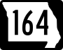 Route 164 marker