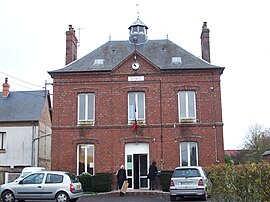 The town hall in Amfreville-sous-les-Monts