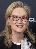 A photograph of Meryl Streep in 2018