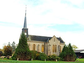 The church in Mont-Saint-Remy