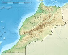 Reliefkarte: Marokko