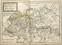 "The Possession of Moscovia or Russia." Map from Herman Moll's collection "Twenty four new and accurate maps of the several parts of Europe". London, 1715?