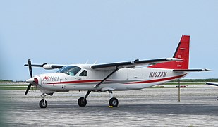 N107AN a Cessna 208 Caravan at Burke Lakefront Airport