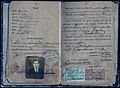 Passport of a Portuguese immigrant, 1927.