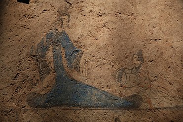 Queen Mother of the West from a wall-painting in a Han dynasty tomb