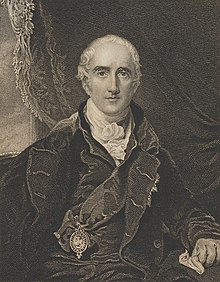 Woodcut portrait of Richard Wellesley, with his signature