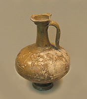 Central Gaulish relief-decorated lead-glazed flagon. 1st century AD.