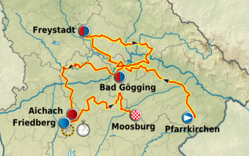 Route of the 2011 Bayern-Rundfahrt