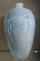 Meiping vase with imitation Jun glaze, 19th century, British Museum