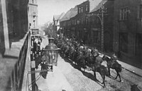 Soldiers of the Lithuanian Army riding horses in Klaipėda, 1923